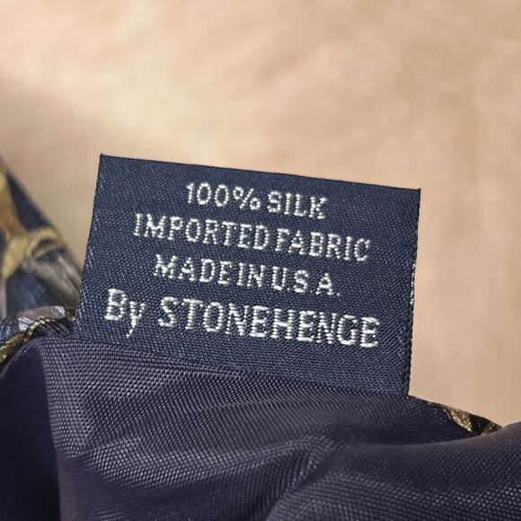 Vintage 90s Christopher Reeve Collection Ted Danson Drawing Hand Tie Graphic Art - Picture 5 of 7